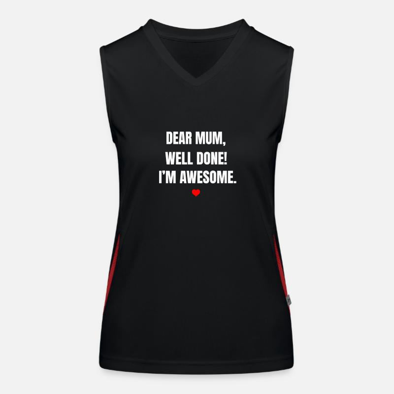 Muttertag Funktionelles Kontrast-Tank Top für Frauen