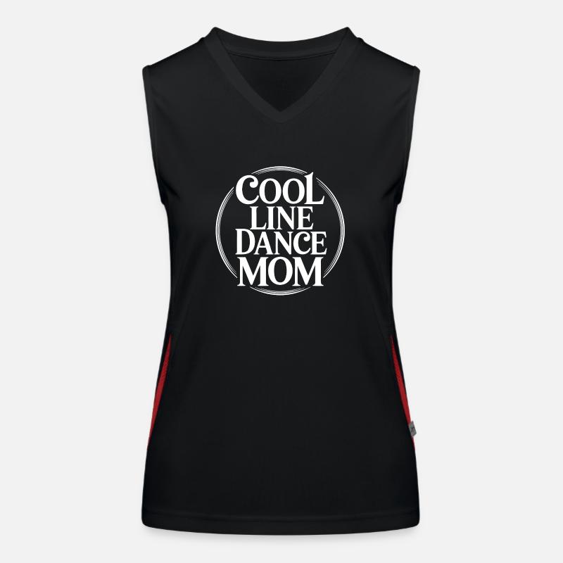 Line Dance Mom Linedance Mama Geschenk Funktionelles Kontrast-Tank Top für Frauen