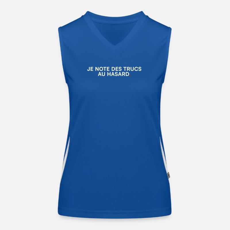 I Write Down Random Stuff – Humor Women's Functional Contrast Tank Top