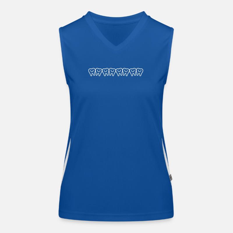 Teeth Smile Tooth Women's Functional Contrast Tank Top
