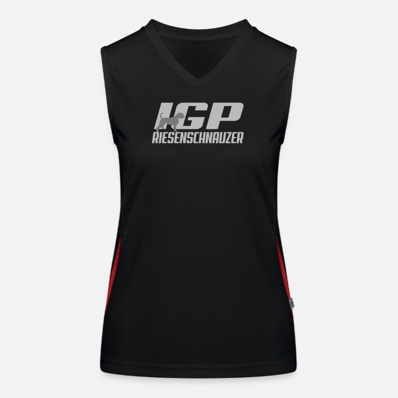 Schnauzer géant IGP Débardeur respirant contrasté Femme