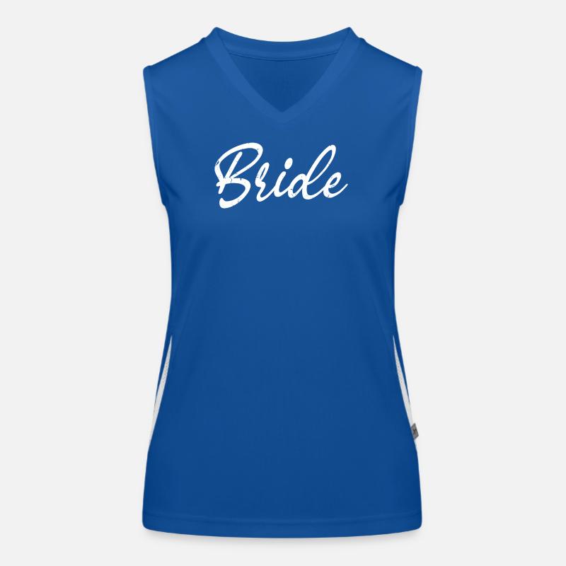 Braut Passende Verlobung Braut Dusche Hochzeit Funktionelles Kontrast-Tank Top für Frauen