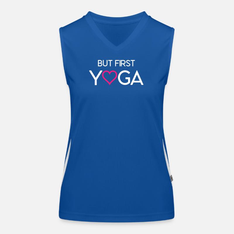 But First Yoga Women's Functional Contrast Tank Top