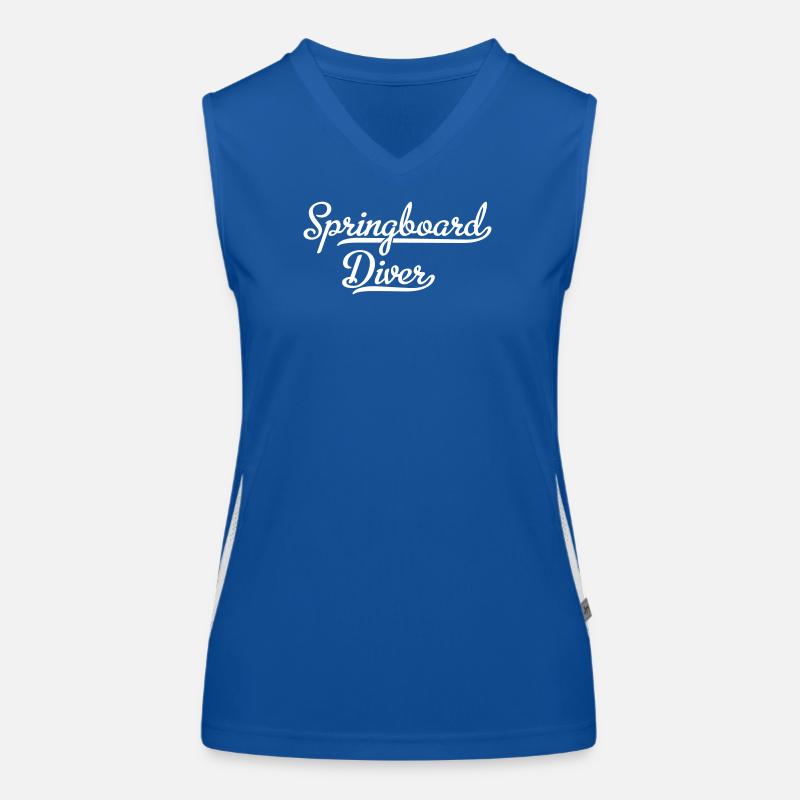 Springboard Diver Wasserspringer Turmspringer Funktionelles Kontrast-Tank Top für Frauen