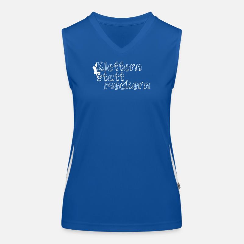 grimper au lieu de se plaindre Débardeur respirant contrasté Femme