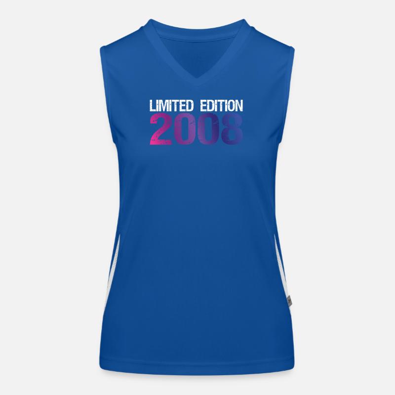 18e anniversaire Édition Limitée Vintage 2008 Débardeur respirant contrasté Femme