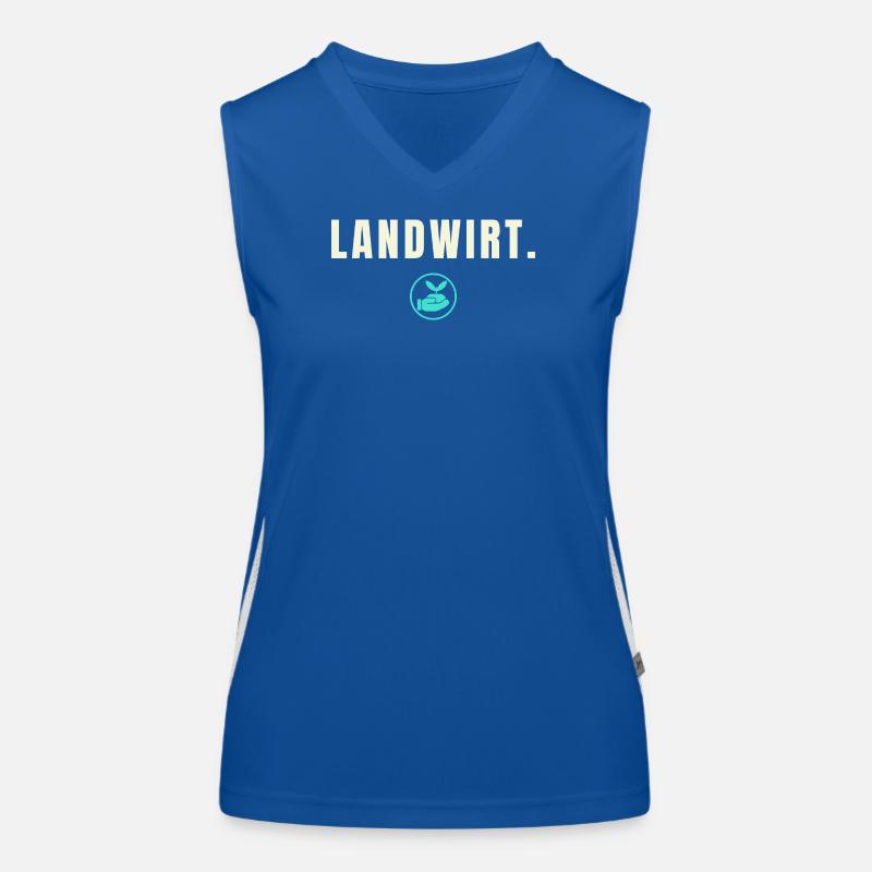 Farmer Success Edition - Hand & Apple Women's Functional Contrast Tank Top