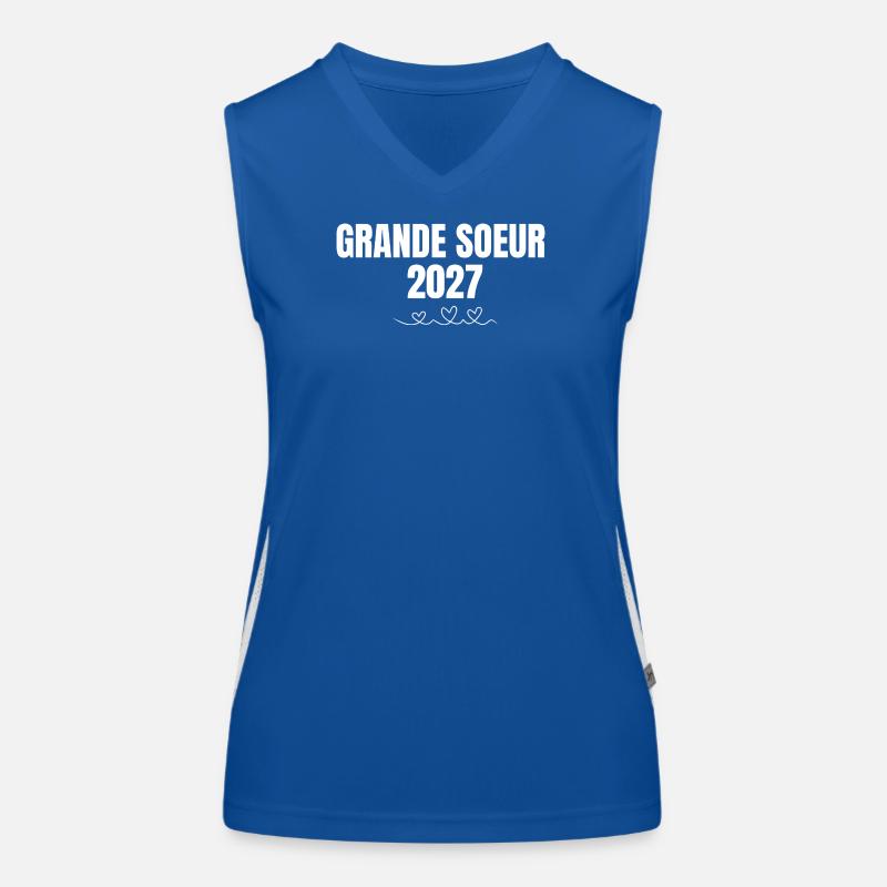 Grande Sœur 2027 Débardeur respirant contrasté Femme