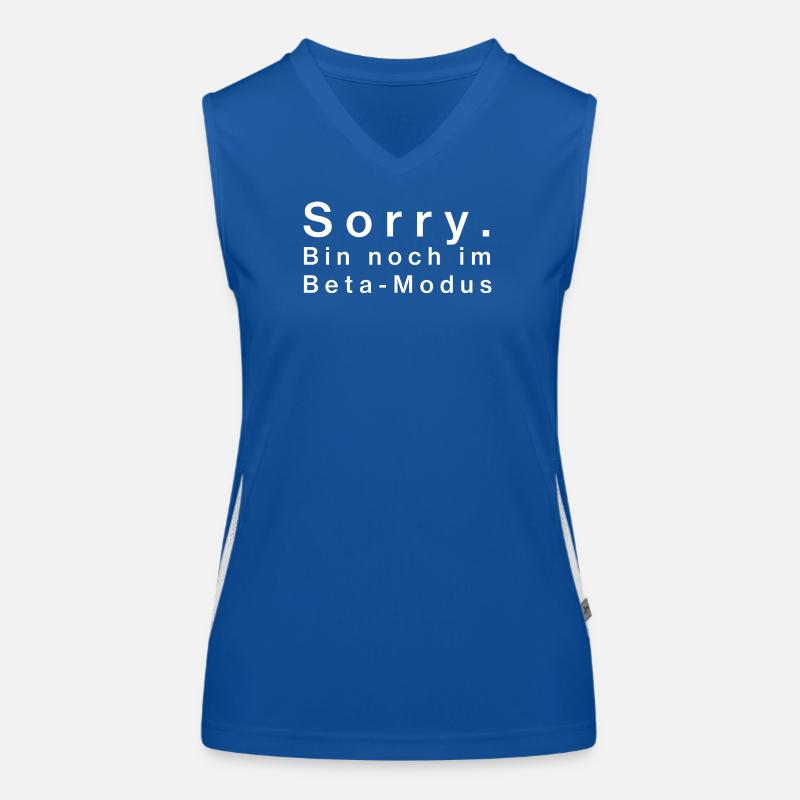 Sorry. Bin noch im Beta-Modus Funktionelles Kontrast-Tank Top für Frauen