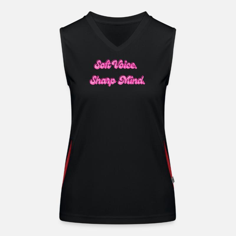 Soft Voice, Sharp Mind Débardeur respirant contrasté Femme