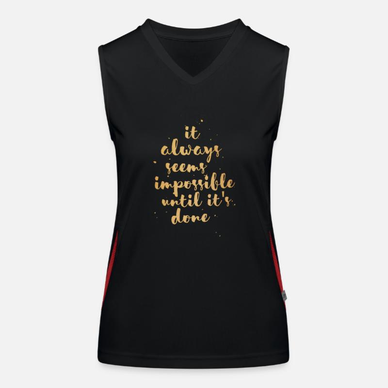 Impossible Until Done Women's Functional Contrast Tank Top