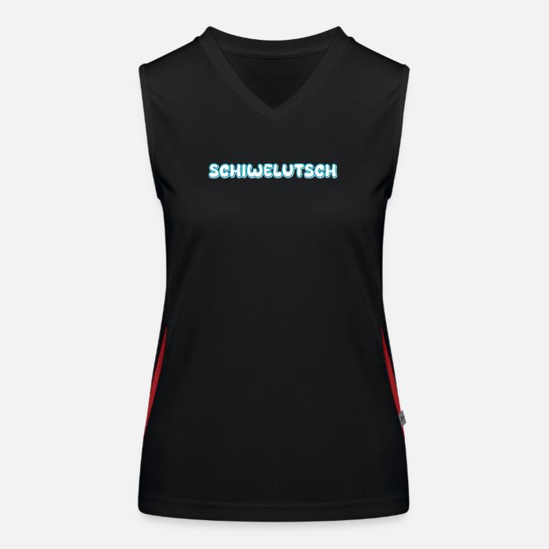 Schiwelutsch Funktionelles Kontrast-Tank Top für Frauen