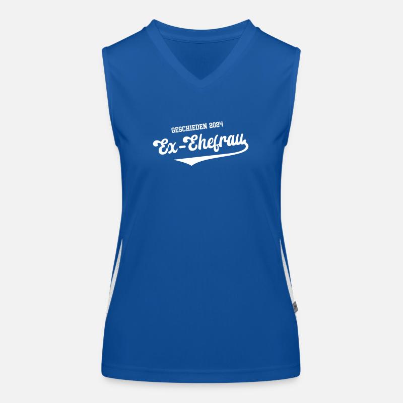Ex Ehefrau 2024 Scheidung Exfrau Geschieden Single Funktionelles Kontrast-Tank Top für Frauen