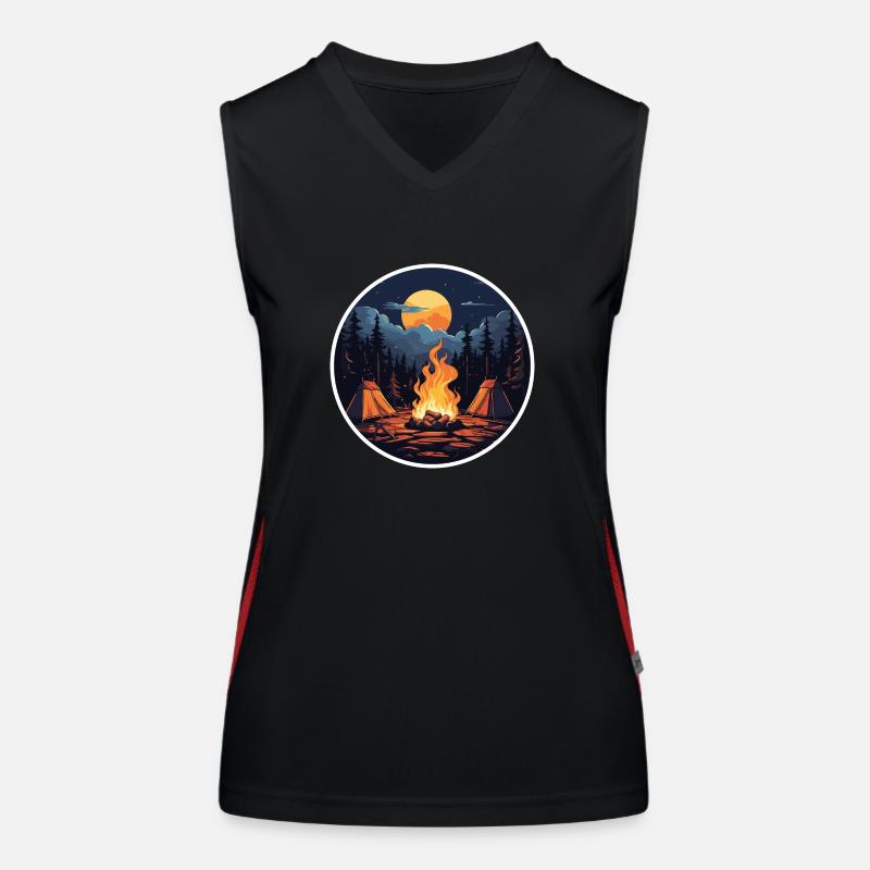 Camping Funktionelles Kontrast-Tank Top für Frauen