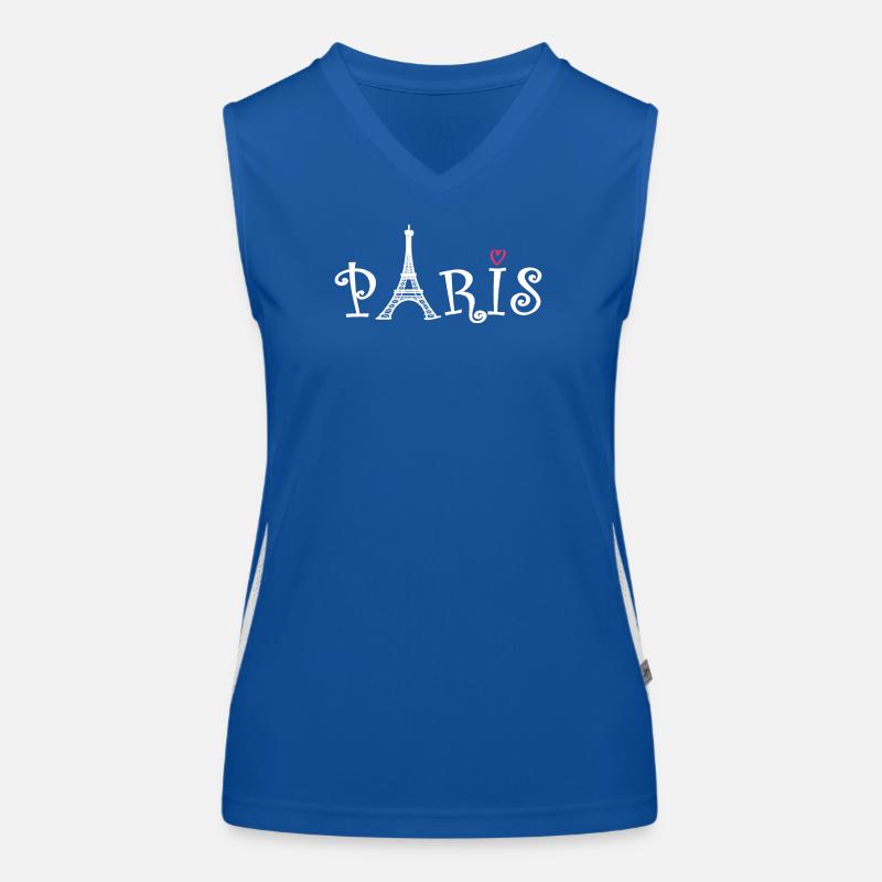 Paris (Paris) Funktionelles Kontrast-Tank Top für Frauen
