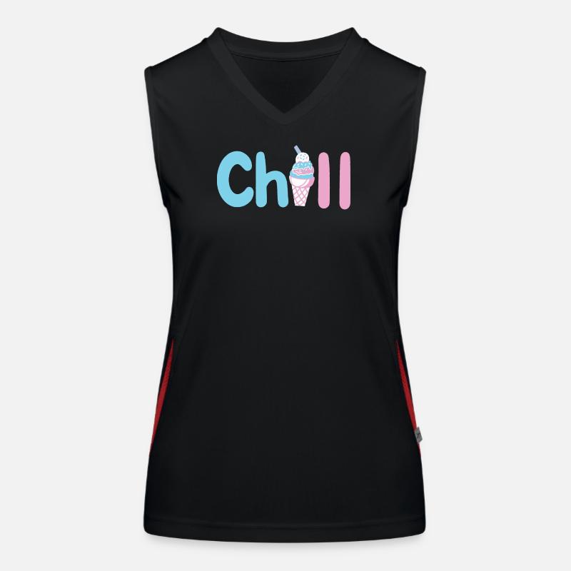 Eiscreme Sommer Funktionelles Kontrast-Tank Top für Frauen