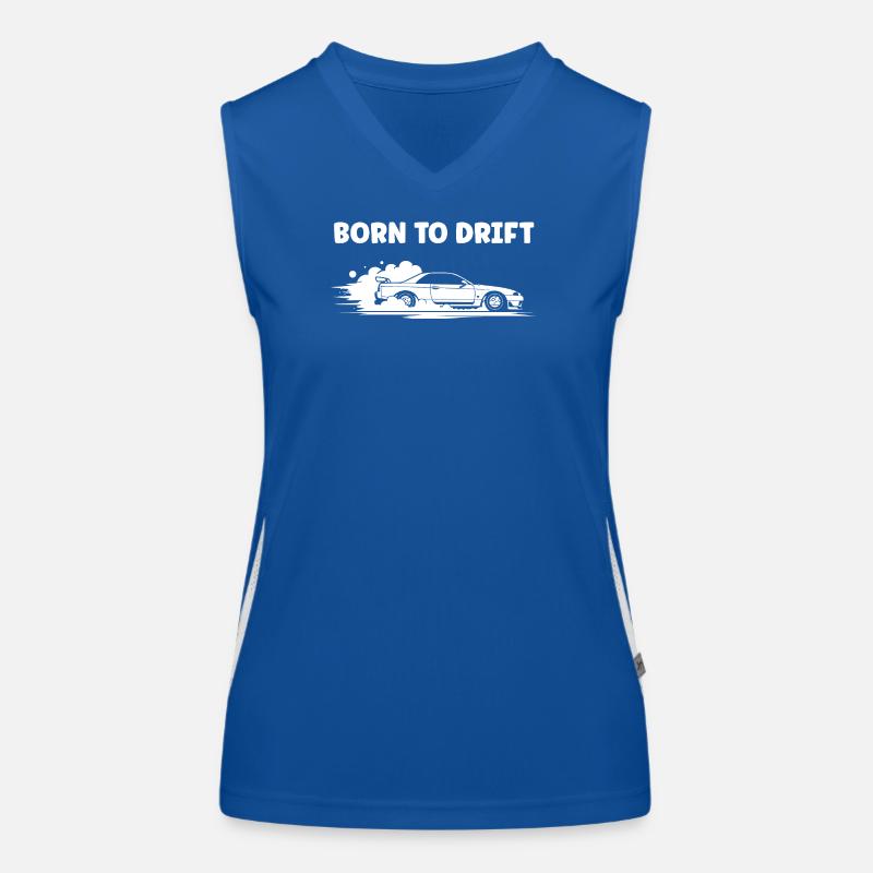 Energetic Drift Car Racing Women's Functional Contrast Tank Top