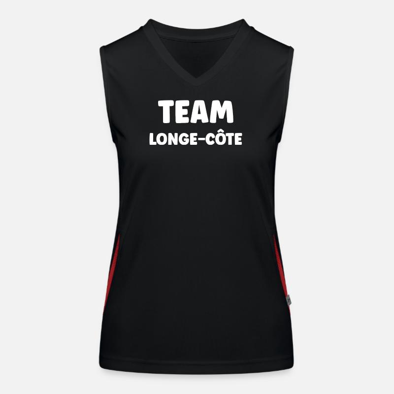Longe cote Débardeur respirant contrasté Femme