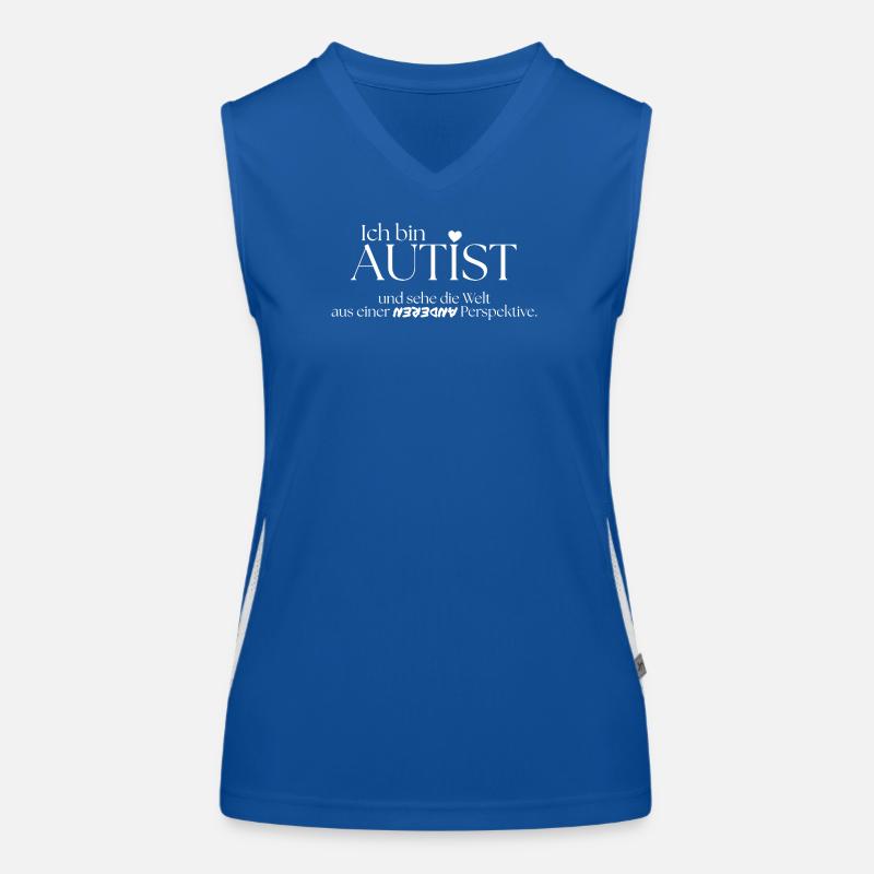Ich bin Autist Funktionelles Kontrast-Tank Top für Frauen