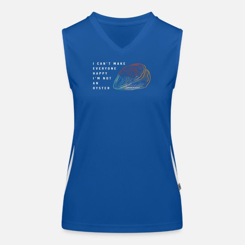 Austern Funktionelles Kontrast-Tank Top für Frauen