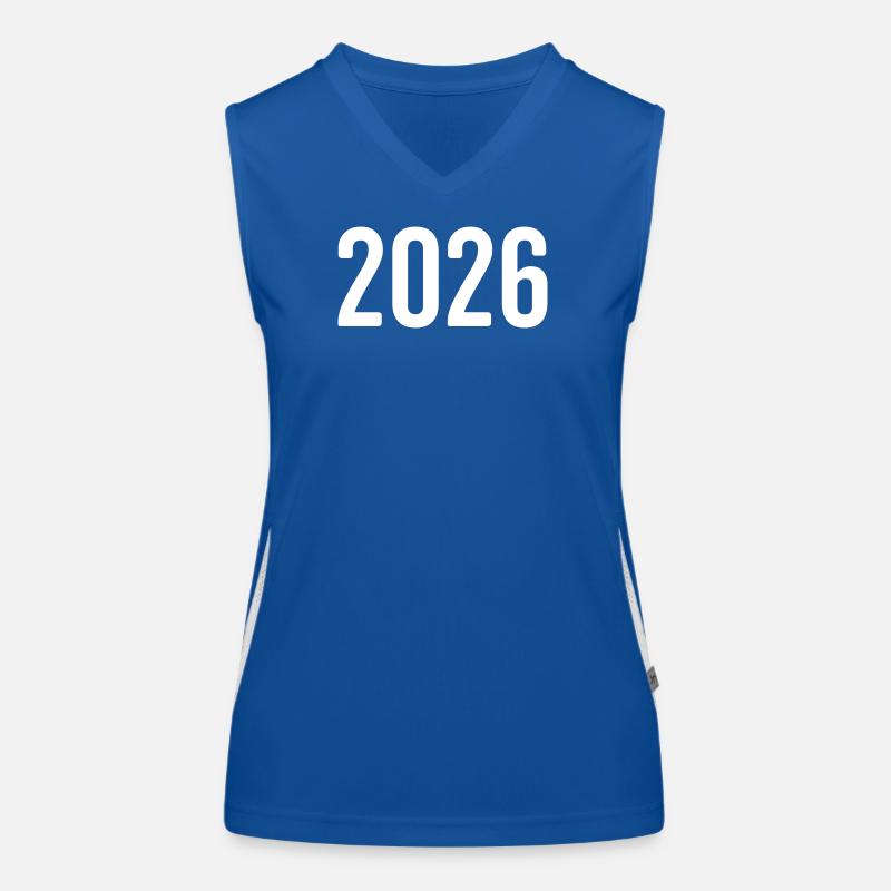 Chiffre de l’année 2026 Débardeur respirant contrasté Femme