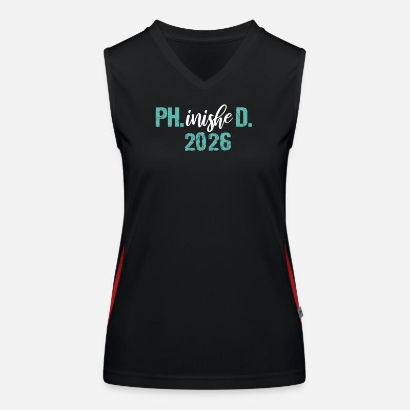 Doctor 2026 Degree Philistine Dissertation PhD Women's Functional Contrast Tank Top