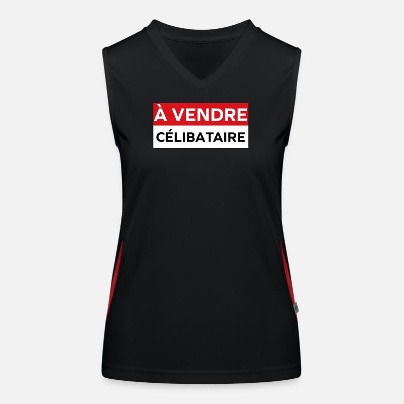 célibataire Débardeur respirant contrasté Femme