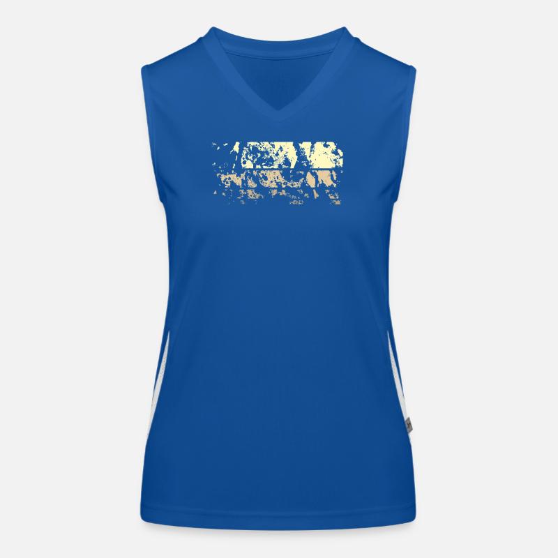 Background Abstract Women's Functional Contrast Tank Top