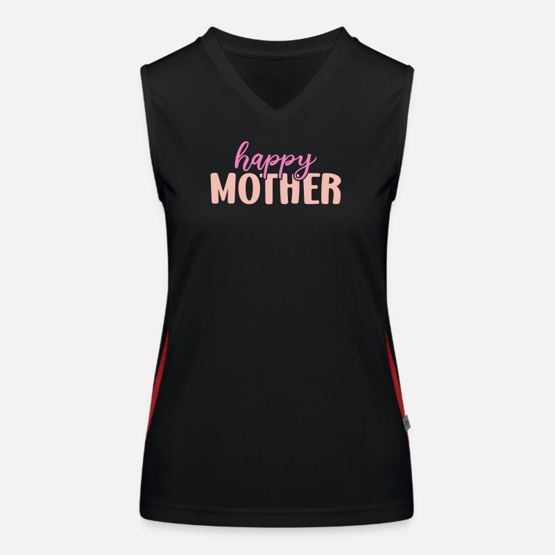 Glückliche Mutter Funktionelles Kontrast-Tank Top für Frauen