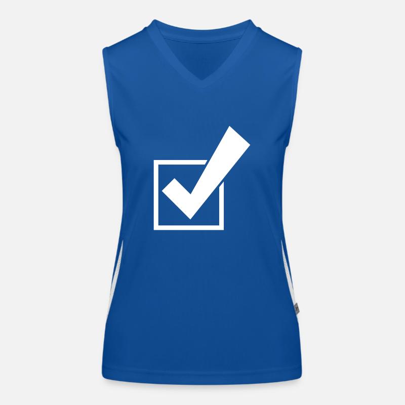 Tick Select Tick Symbol Women's Functional Contrast Tank Top