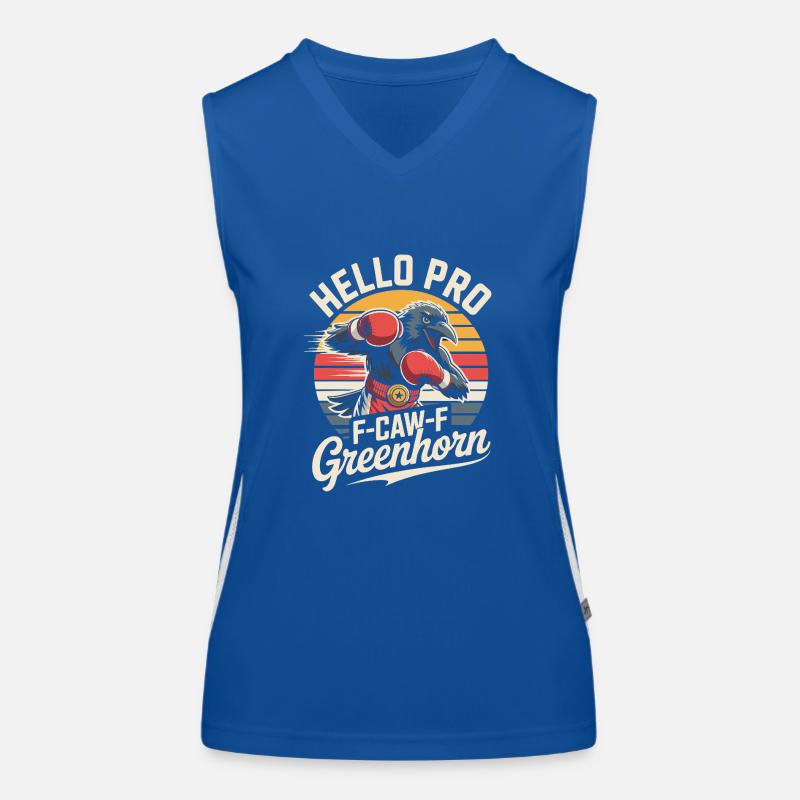 Boxer Krähe Funktionelles Kontrast-Tank Top für Frauen