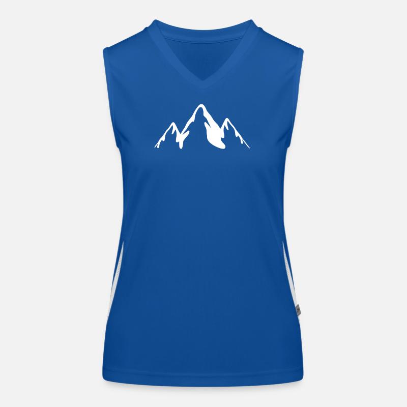 Montagnes Blanches Débardeur respirant contrasté Femme