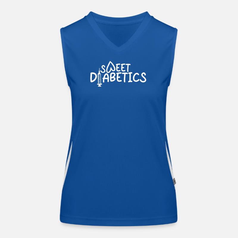 Diabetes Spruch Funktionelles Kontrast-Tank Top für Frauen