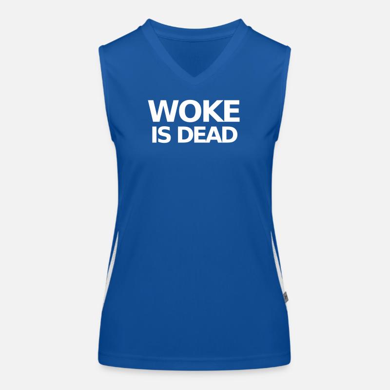 Woke is Dead Statement Débardeur respirant contrasté Femme