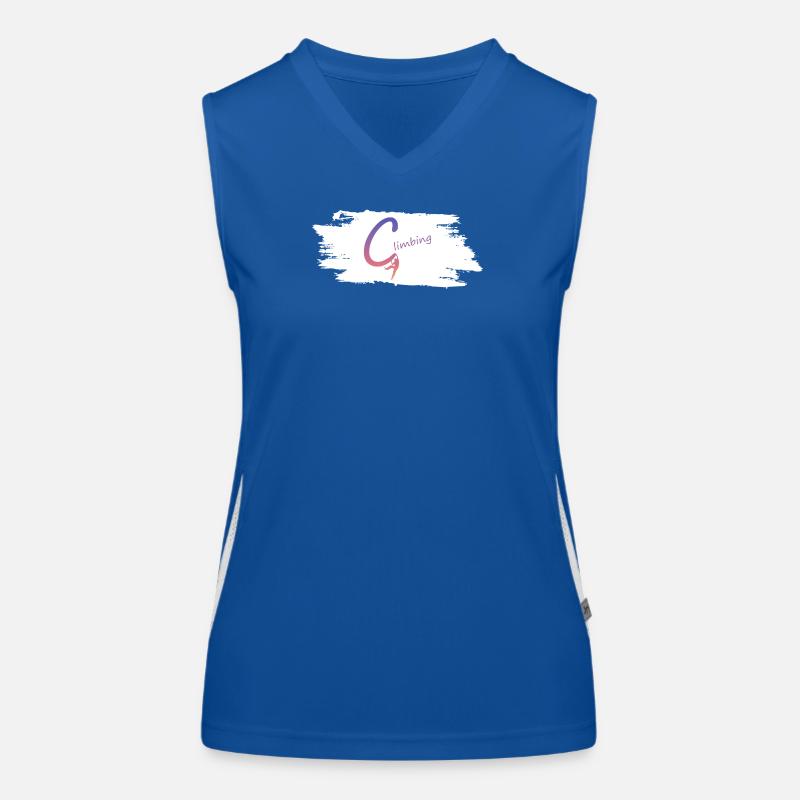 Kletterlogo Gradient Funktionelles Kontrast-Tank Top für Frauen
