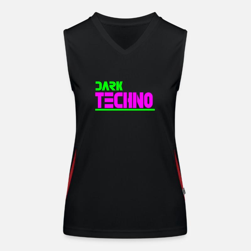 Düsterer Techno Funktionelles Kontrast-Tank Top für Frauen