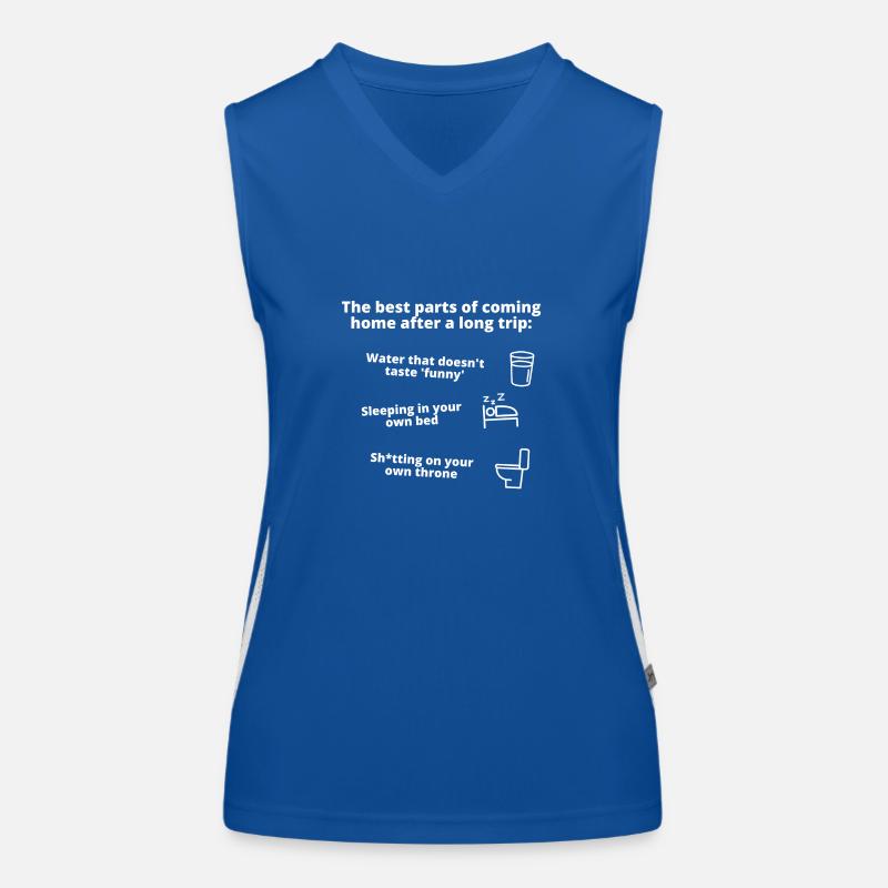 Returning Home after a long trip Funktionelles Kontrast-Tank Top für Frauen