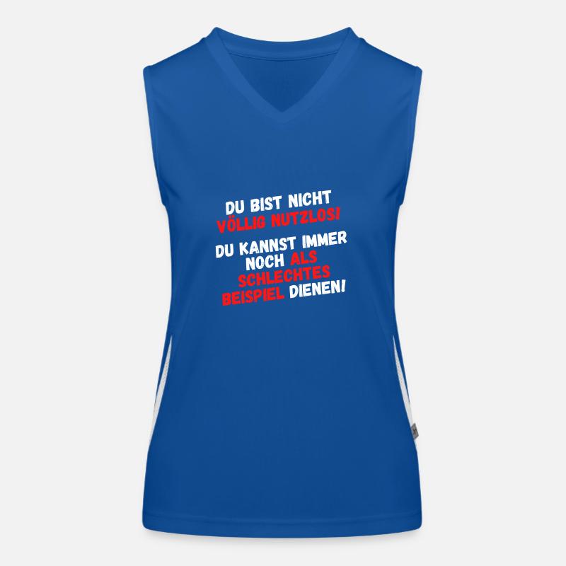 Schlechtes Beispiel Funktionelles Kontrast-Tank Top für Frauen