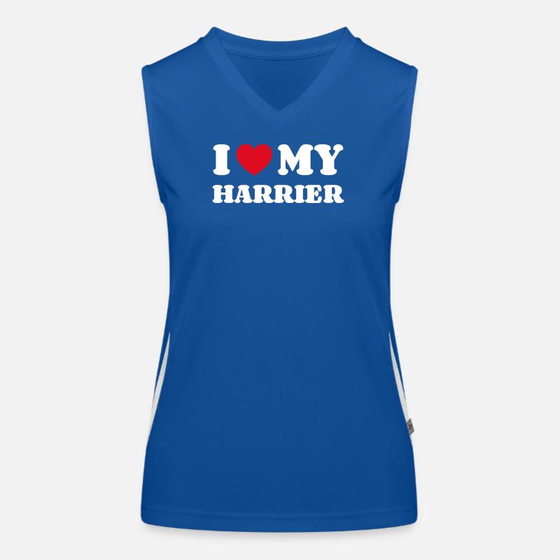 J'aime mon Harrier Débardeur respirant contrasté Femme