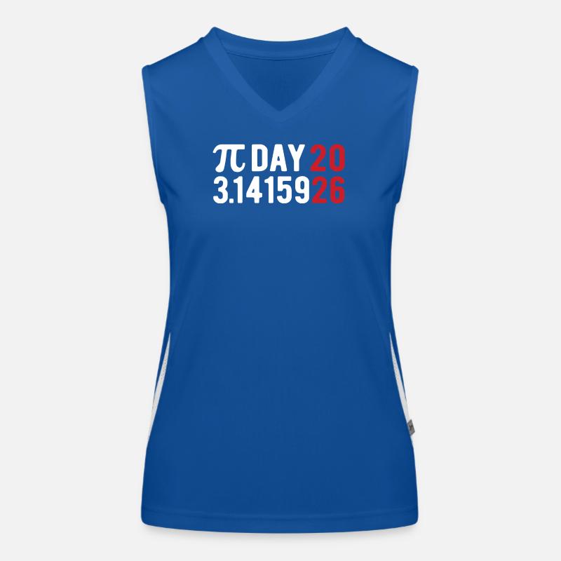 Pi Day 2026 with numbers game | District number 3.1415 Women's Functional Contrast Tank Top
