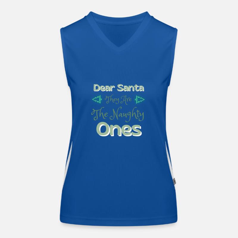 Lieber Weihnachtsmann, sie sind die Frechen Weihnachtsgeschenk Funktionelles Kontrast-Tank Top für Frauen