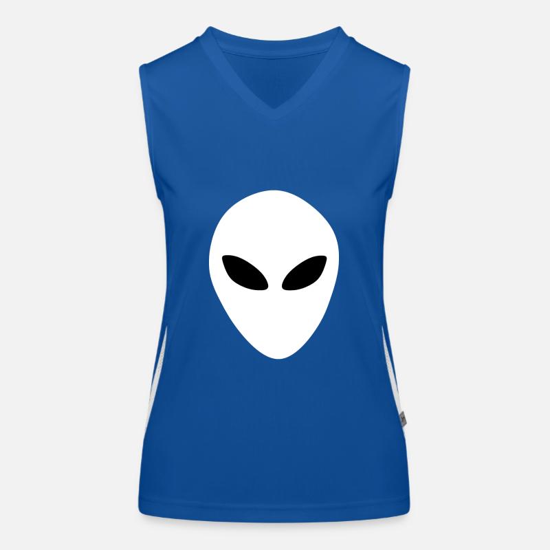 Aliens Alien Head Women's Functional Contrast Tank Top