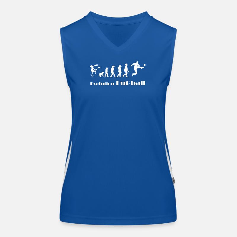 Evolution Fussball Funktionelles Kontrast-Tank Top für Frauen