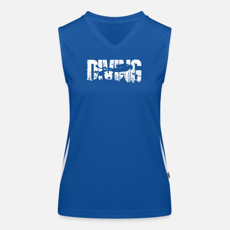 Distressed Bold Typography mit Silhouette Funktionelles Kontrast-Tank Top für Frauen