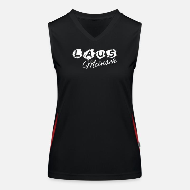 Lausmeinsch - Lausmädl - freches Mädchen, Dialekt Funktionelles Kontrast-Tank Top für Frauen
