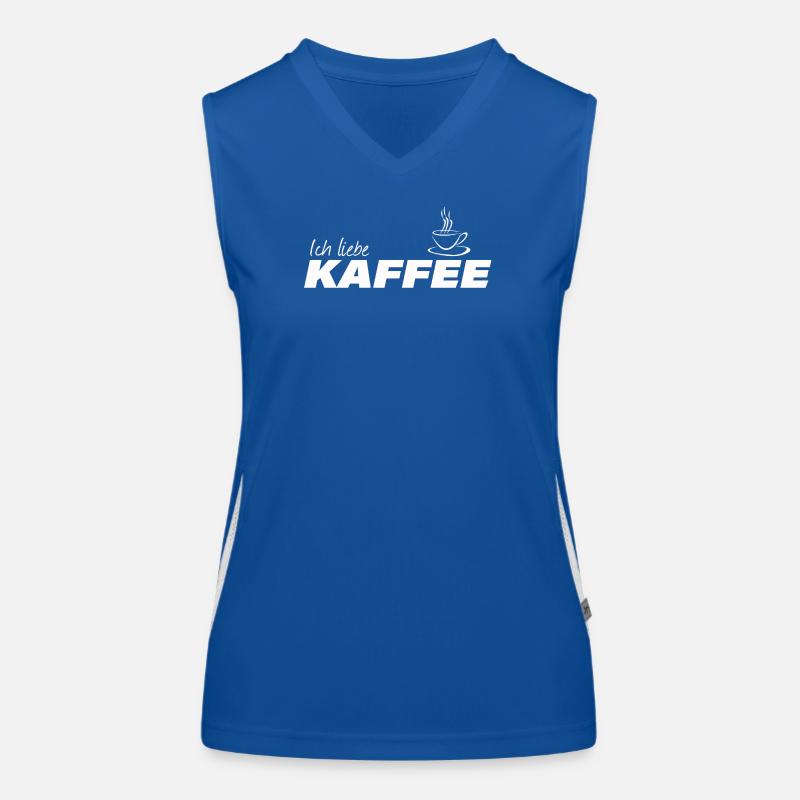 I love coffee Women's Functional Contrast Tank Top