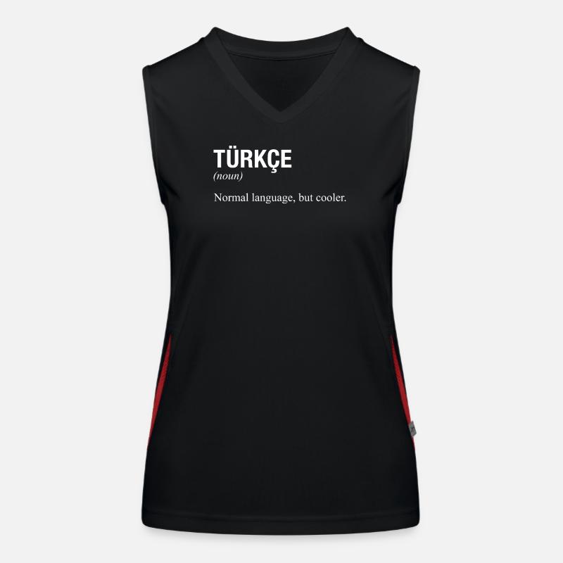 Langue turque Türkische Sprache Débardeur respirant contrasté Femme