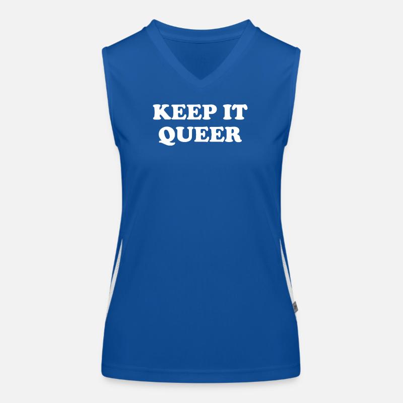 Keep It Queer Funktionelles Kontrast-Tank Top für Frauen