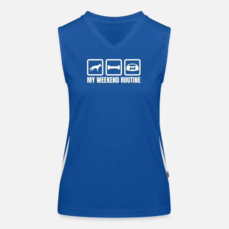 My Weekend Routine Women's Functional Contrast Tank Top