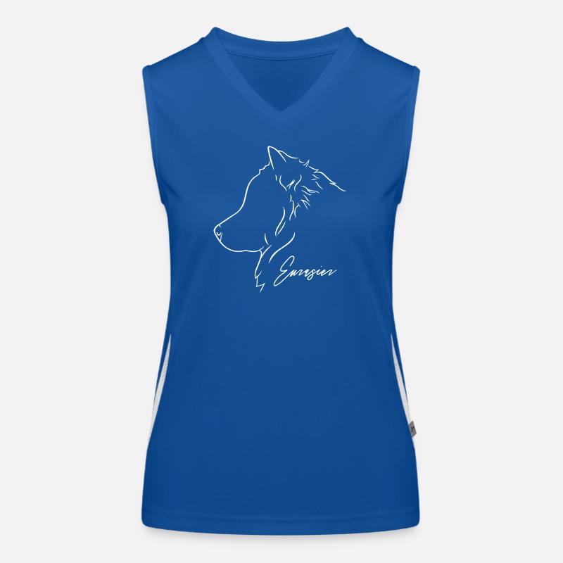 Eurasier Profil Chiens Chiens Wilsigns Débardeur respirant contrasté Femme
